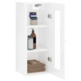 Armoire murale blanc brillant 34,5x34x90 cm