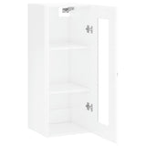 Armoire murale blanc brillant 34,5x34x90 cm