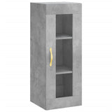 Armoire murale gris béton 34,5x34x90 cm