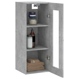 Armoire murale gris béton 34,5x34x90 cm