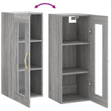 Armoire murale sonoma gris 34,5x34x90 cm