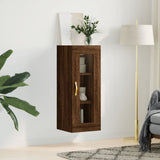 Armoire murale chêne marron 34,5x34x90 cm