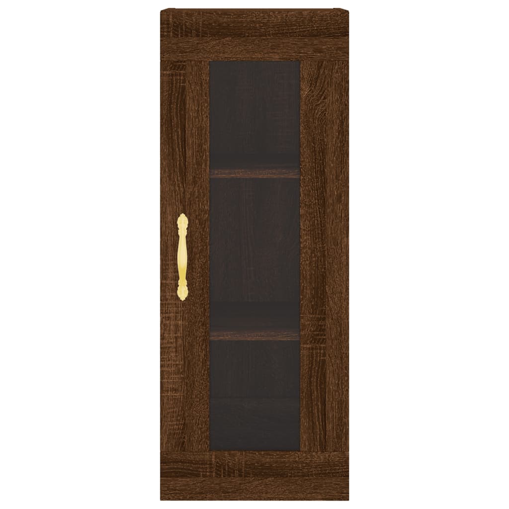 Armoire murale chêne marron 34,5x34x90 cm