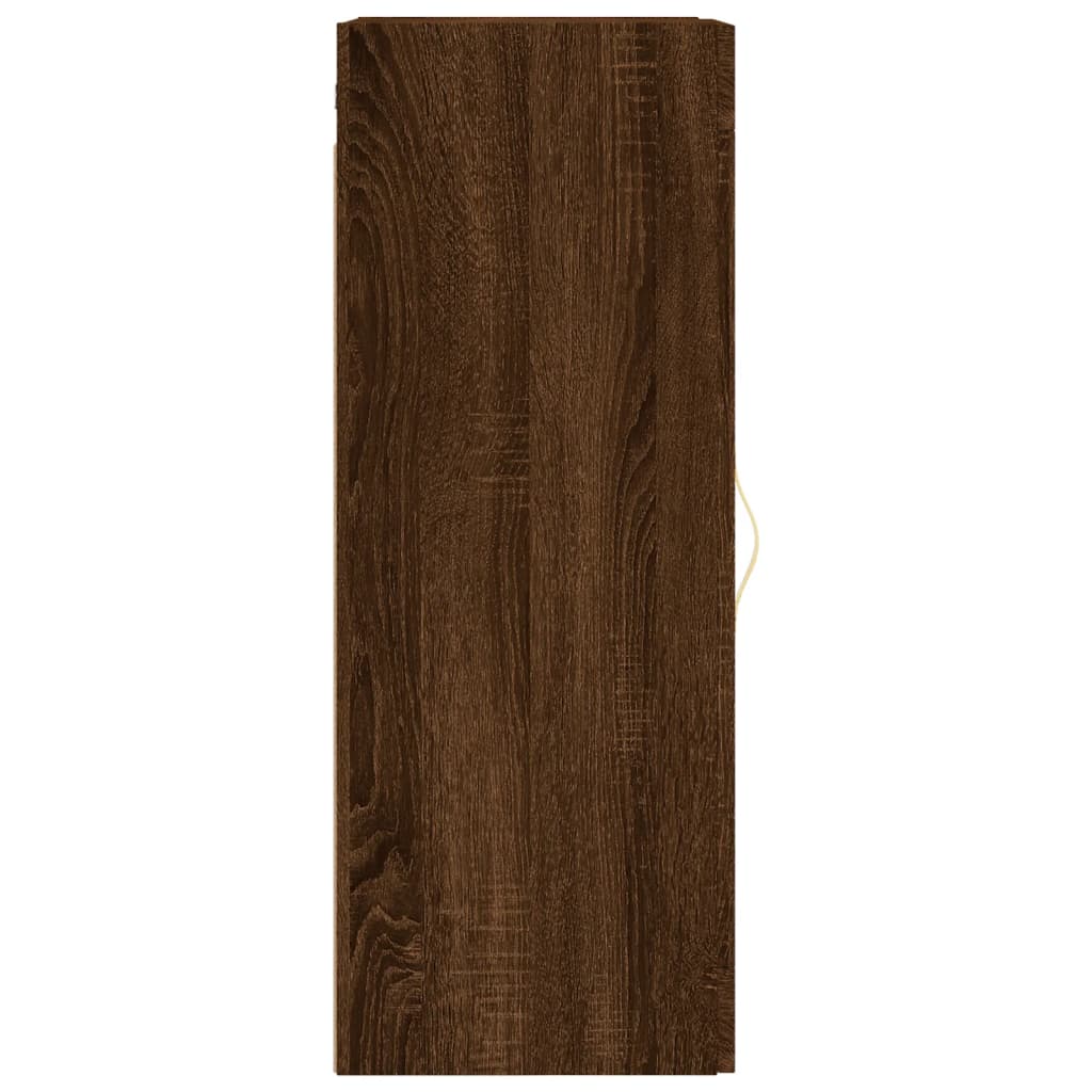 Armoire murale chêne marron 34,5x34x90 cm