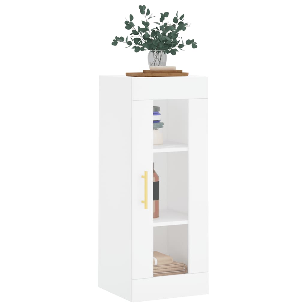 Armoire murale blanc 34,5x34x90 cm