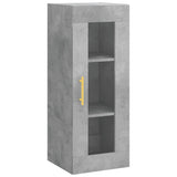 Concrete gray wall cabinet 34.5x34x90 cm