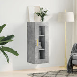 Concrete gray wall cabinet 34.5x34x90 cm