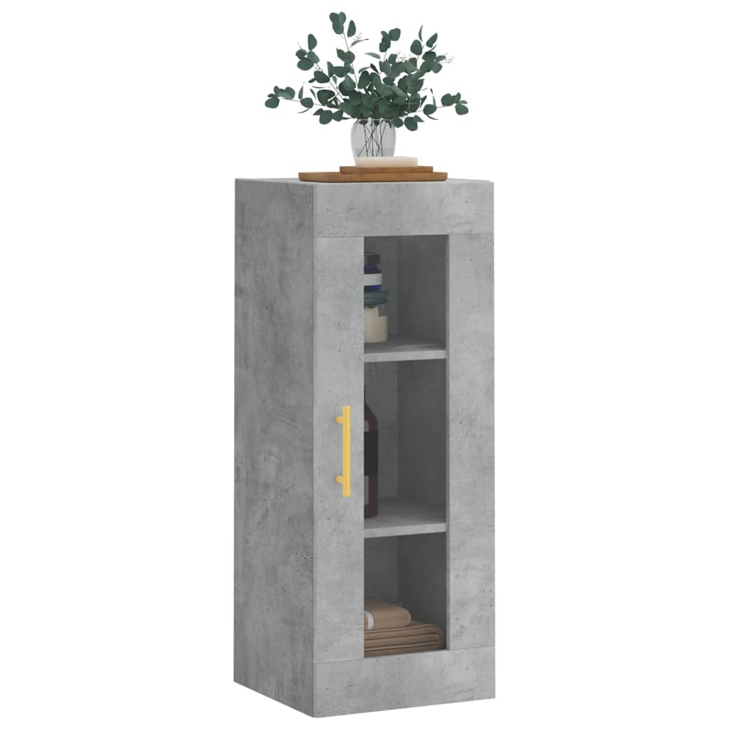 Concrete gray wall cabinet 34.5x34x90 cm