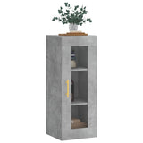 Betongrauer Wandschrank 34,5x34x90 cm