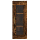 Smoked oak wall cabinet 34.5x34x90 cm