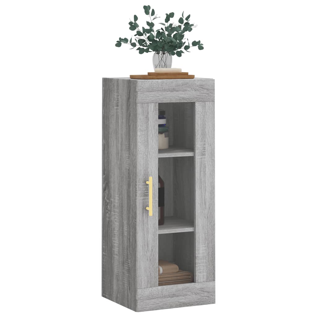 Sonoma grauer Wandschrank 34,5x34x90 cm