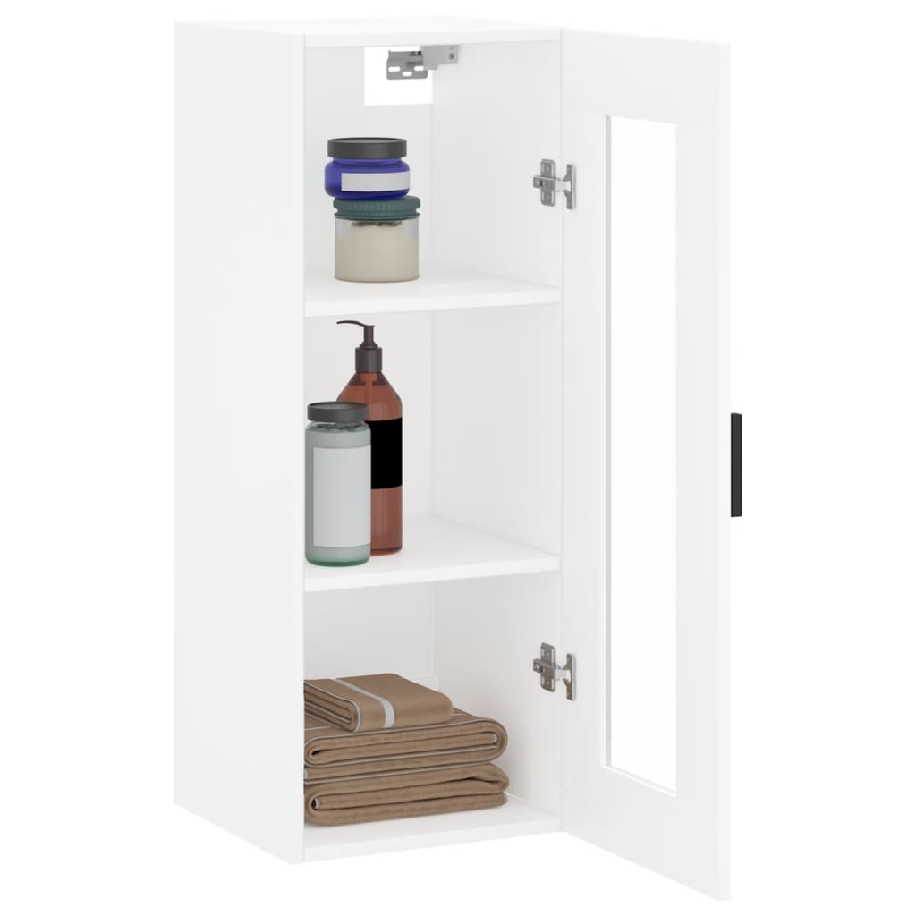 White wall cabinet 34.5x34x90 cm