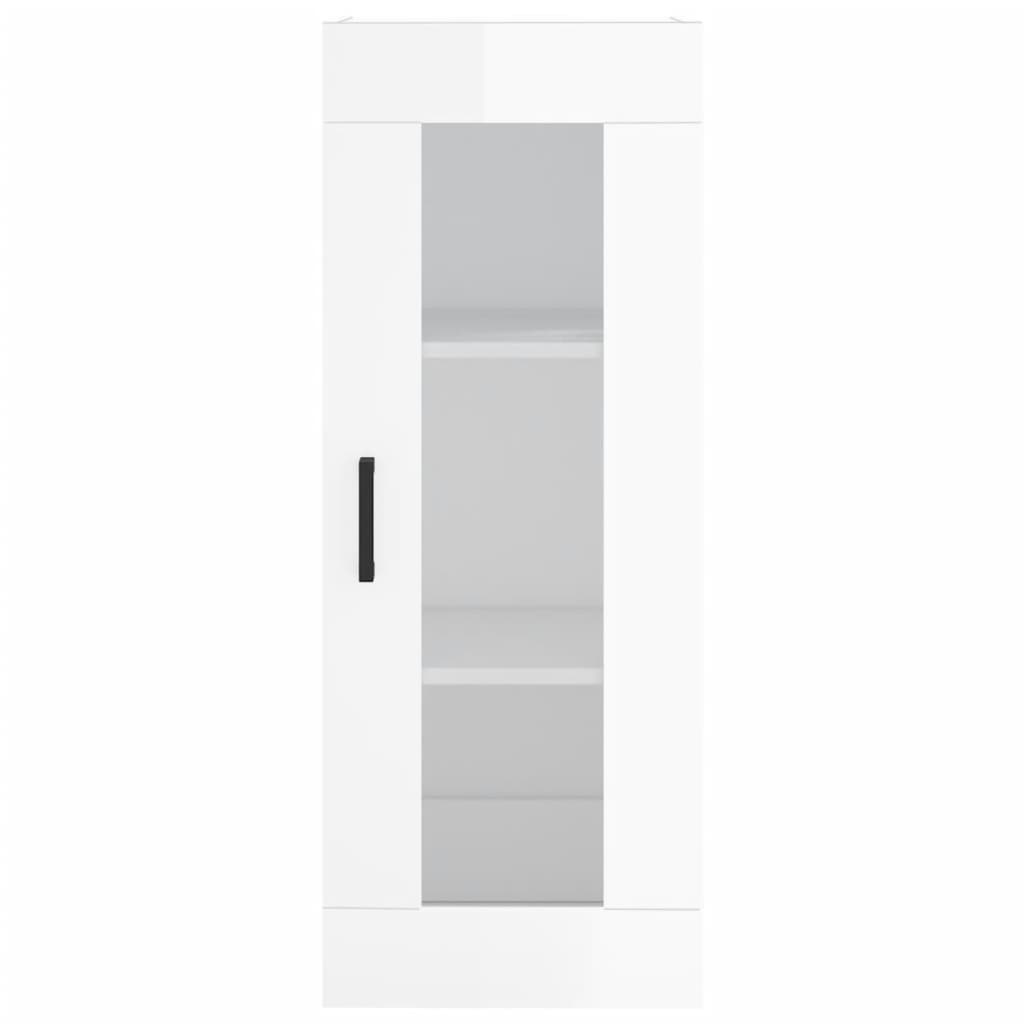 Armoire murale blanc brillant 34,5x34x90 cm