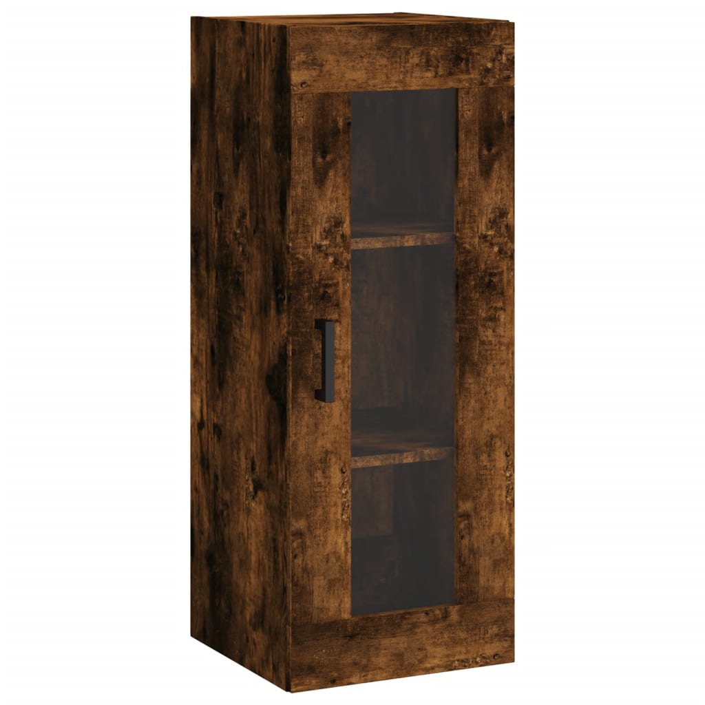 Armoire murale chêne fumé 34,5x34x90 cm