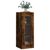 Armoire murale chêne fumé 34,5x34x90 cm