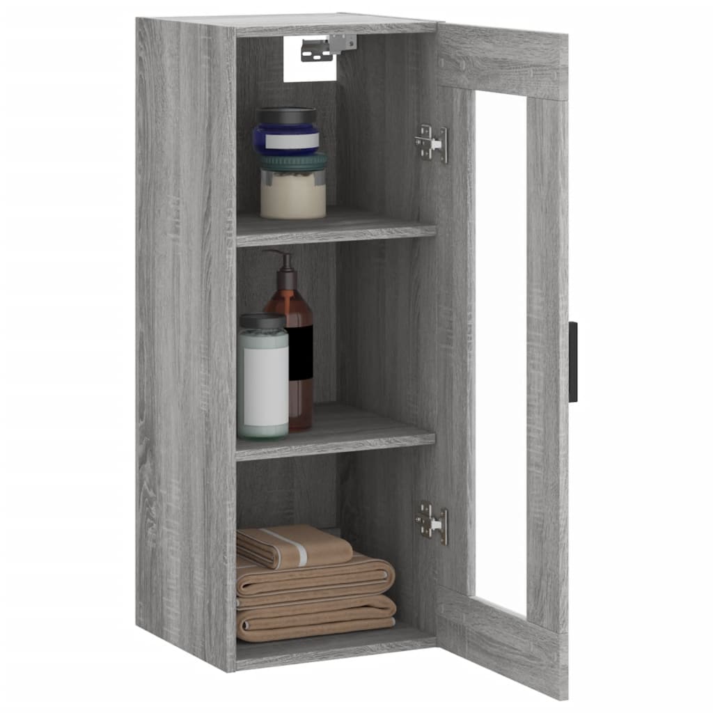 Sonoma grauer Wandschrank 34,5x34x90 cm