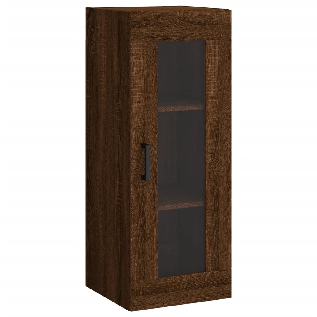 Armoire murale chêne marron 34,5x34x90 cm