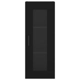 Armoire murale noir 34,5x34x90 cm