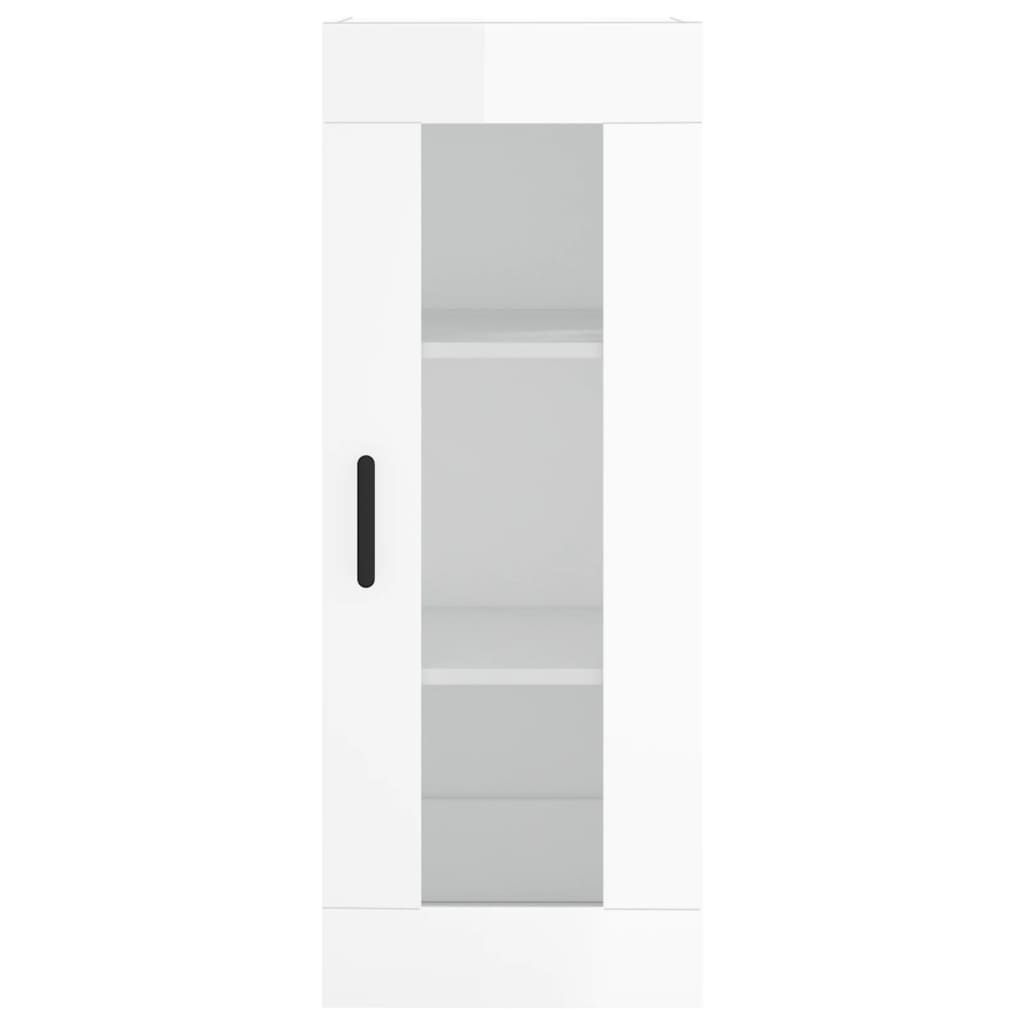 Armoire murale blanc brillant 34,5x34x90 cm