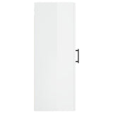 Armoire murale blanc brillant 34,5x34x90 cm