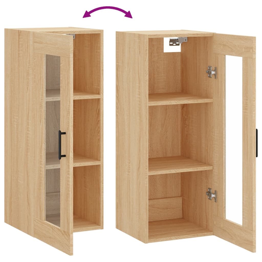 Armoire murale chêne sonoma 34,5x34x90 cm