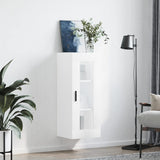 Armoire murale blanc 34,5x34x90 cm