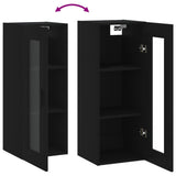 Armoire murale noir 34,5x34x90 cm