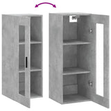 Armoire murale gris béton 34,5x34x90 cm