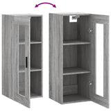 Armoire murale sonoma gris 34,5x34x90 cm