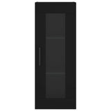 Armoire murale noir 34,5x34x90 cm