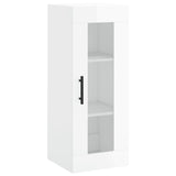 Armoire murale blanc brillant 34,5x34x90 cm