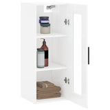 Wall cabinet glossy white 34.5x34x90 cm