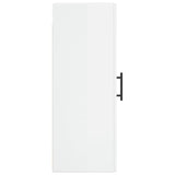 Wall cabinet glossy white 34.5x34x90 cm