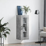 Armoire murale gris béton 34,5x34x90 cm