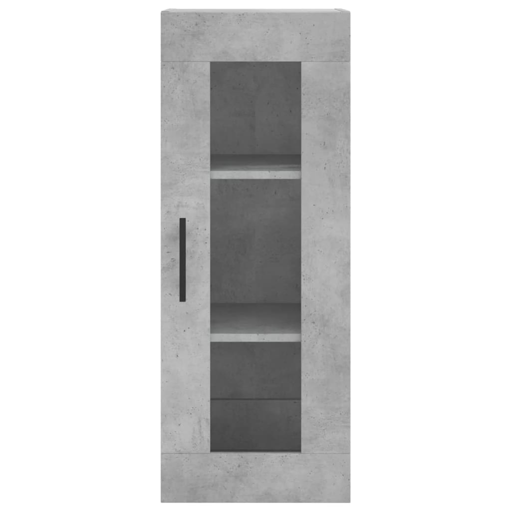 Armoire murale gris béton 34,5x34x90 cm