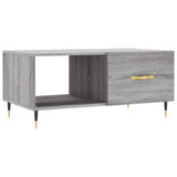 Sonoma grauer Couchtisch 90x50x40 cm, Holzwerkstoff