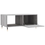 Sonoma grauer Couchtisch 90x50x40 cm, Holzwerkstoff