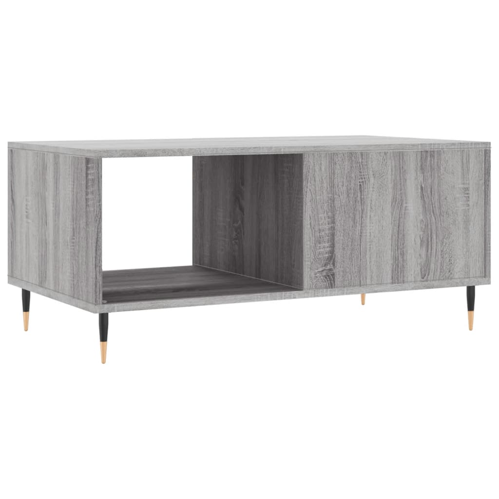 Sonoma grauer Couchtisch 90x50x40 cm, Holzwerkstoff