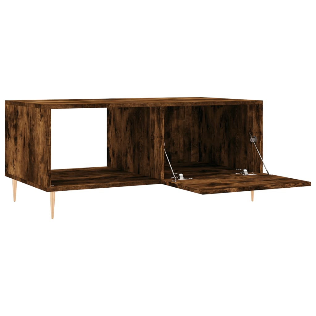 Smoked oak coffee table 90x50x40 cm engineered wood