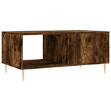 Smoked oak coffee table 90x50x40 cm engineered wood