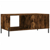 Smoked oak coffee table 90x50x40 cm engineered wood