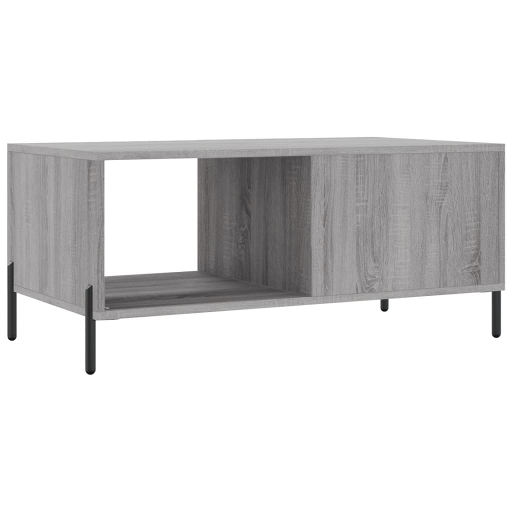 Sonoma grauer Couchtisch 90x50x40 cm, Holzwerkstoff