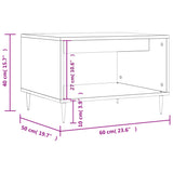 Sonoma coffee table gray 60x50x40 cm engineered wood