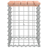 Banc de jardin design gabion 33x31x42 cm bois massif de douglas