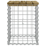 Banc de jardin design gabion 33x31x42 cm bois de pin imprégné