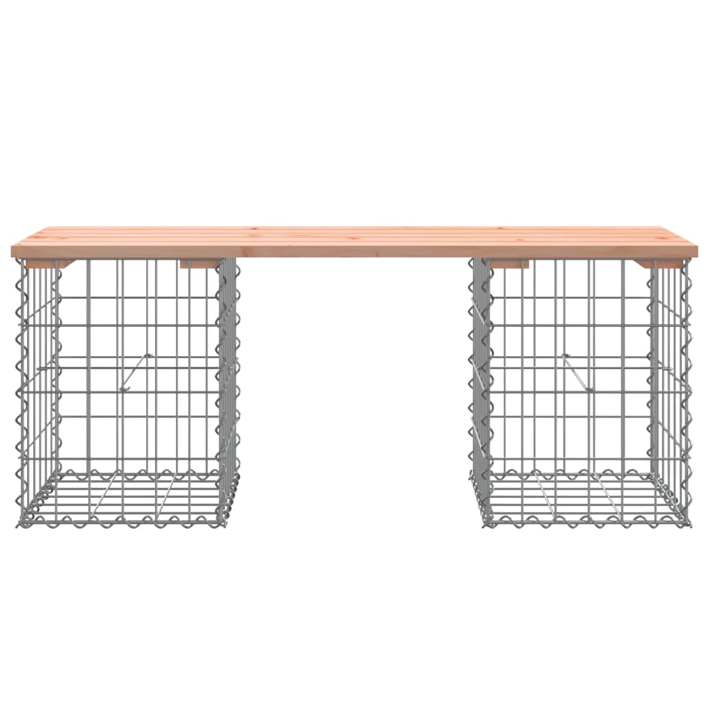 Banc de jardin design gabion 103x31x42cm bois massif de douglas