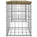 Banc de jardin design gabion 103x31x42 cm bois de pin imprégné