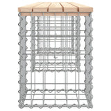 Banc de jardin design de gabion 203x31x42 cm bois massif de pin