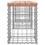 Banc de jardin design gabion 203x31x42cm bois massif de douglas