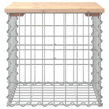 Banc de jardin design de gabion 43x44x42 cm bois massif de pin